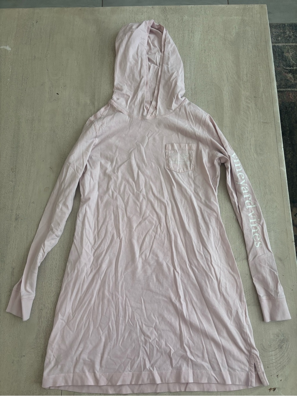 Vineyard Vines Light Pink Hooded Tunic Dress